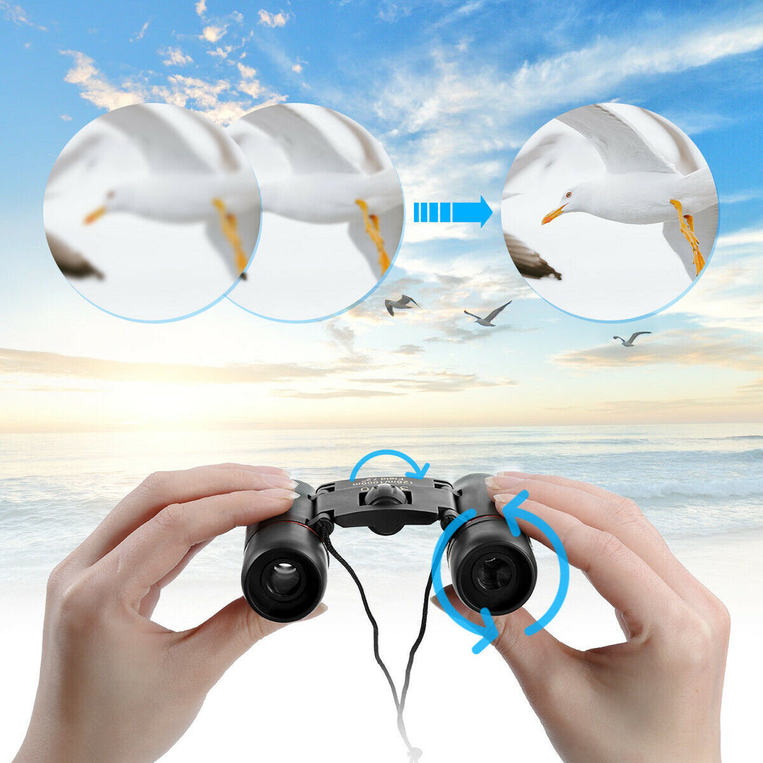 30x60 Compact Folding Binoculars with Carry Case