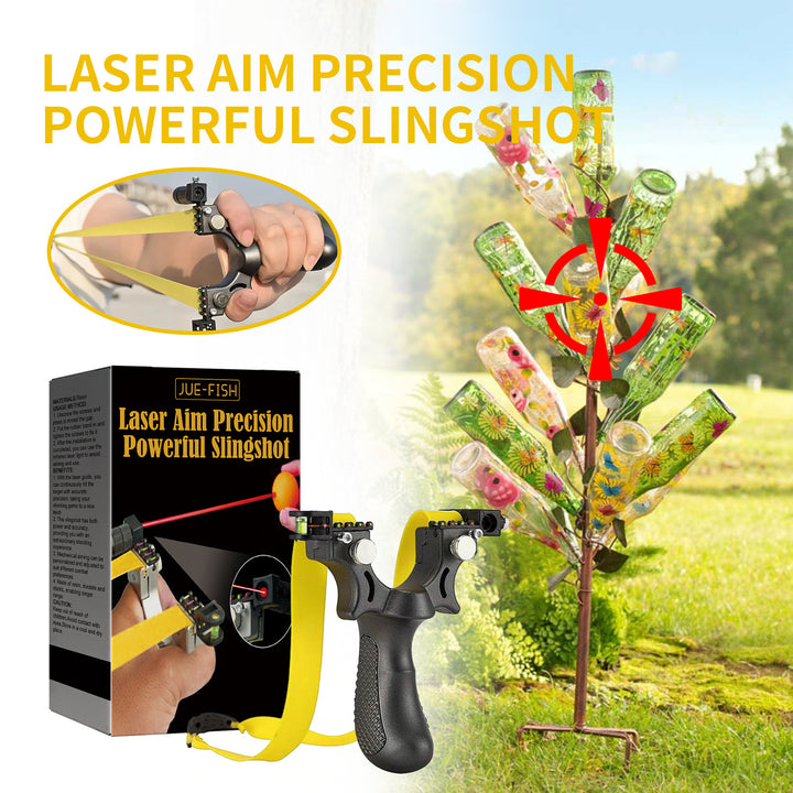 Slingshot Sight Light Flat Rubber Slingshot Outdoor Shooting Gear