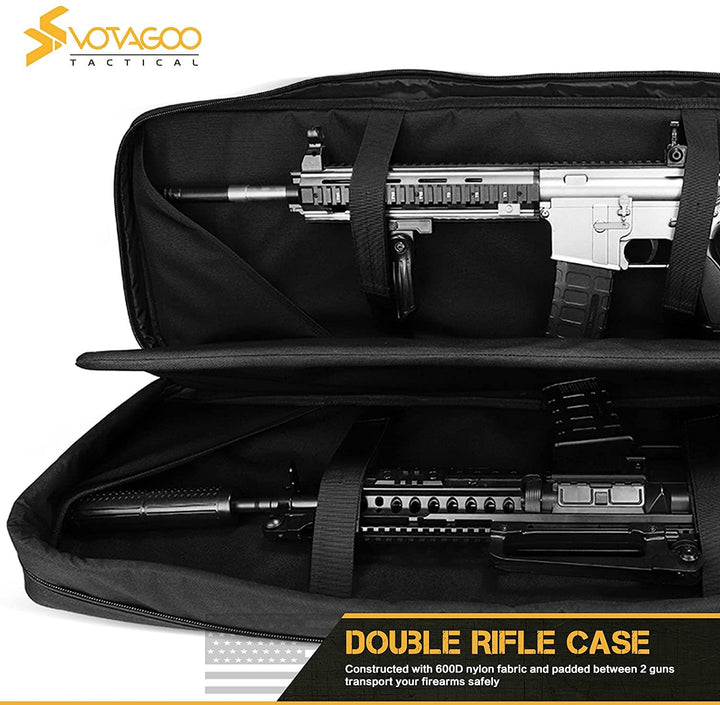 Tactical Double Rifle Case – Holds 2 Rifles + 2 Pistols