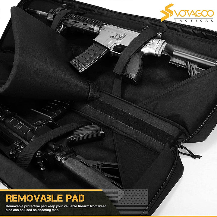Tactical Double Rifle Case – Holds 2 Rifles + 2 Pistols