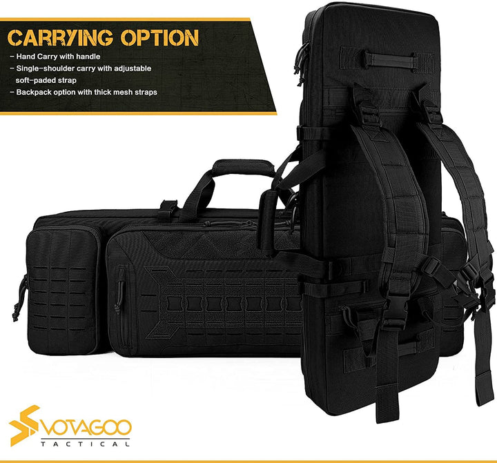 Tactical Double Rifle Case – Holds 2 Rifles + 2 Pistols