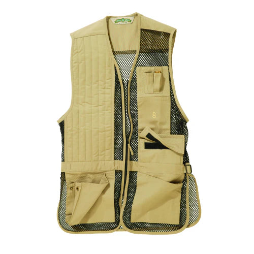 Bob Allen Full Mesh Shooting Vest – Lightweight Breathable Vest with Shell Pockets, Choke Tube Pocket &amp; Adjustable Fit