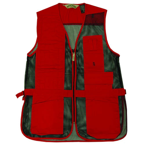 Bob Allen Full Mesh Shooting Vest – Lightweight Breathable Vest with Shell Pockets, Choke Tube Pocket &amp; Adjustable Fit