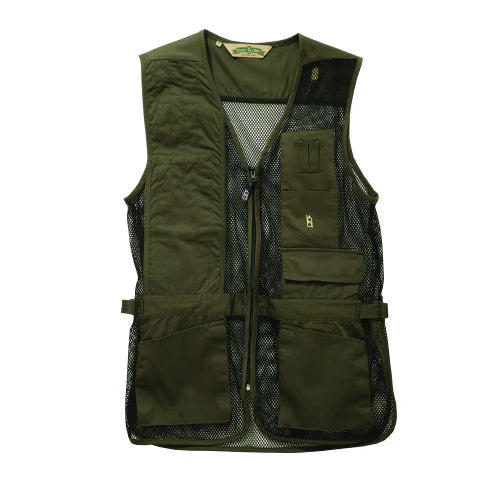 Bob Allen Full Mesh Shooting Vest – Lightweight Breathable Vest with Shell Pockets, Choke Tube Pocket &amp; Adjustable Fit