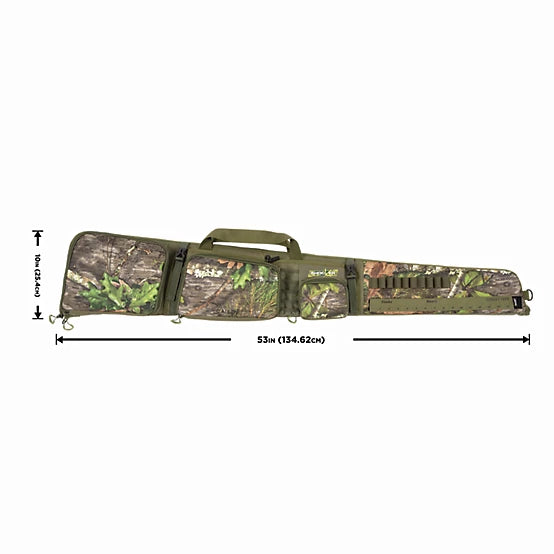 Gear Fit Pursuit Shocker 52” Lockable Shotgun Case Mossy Oak Obsession – Turkey Hunting Gun Case with Storage