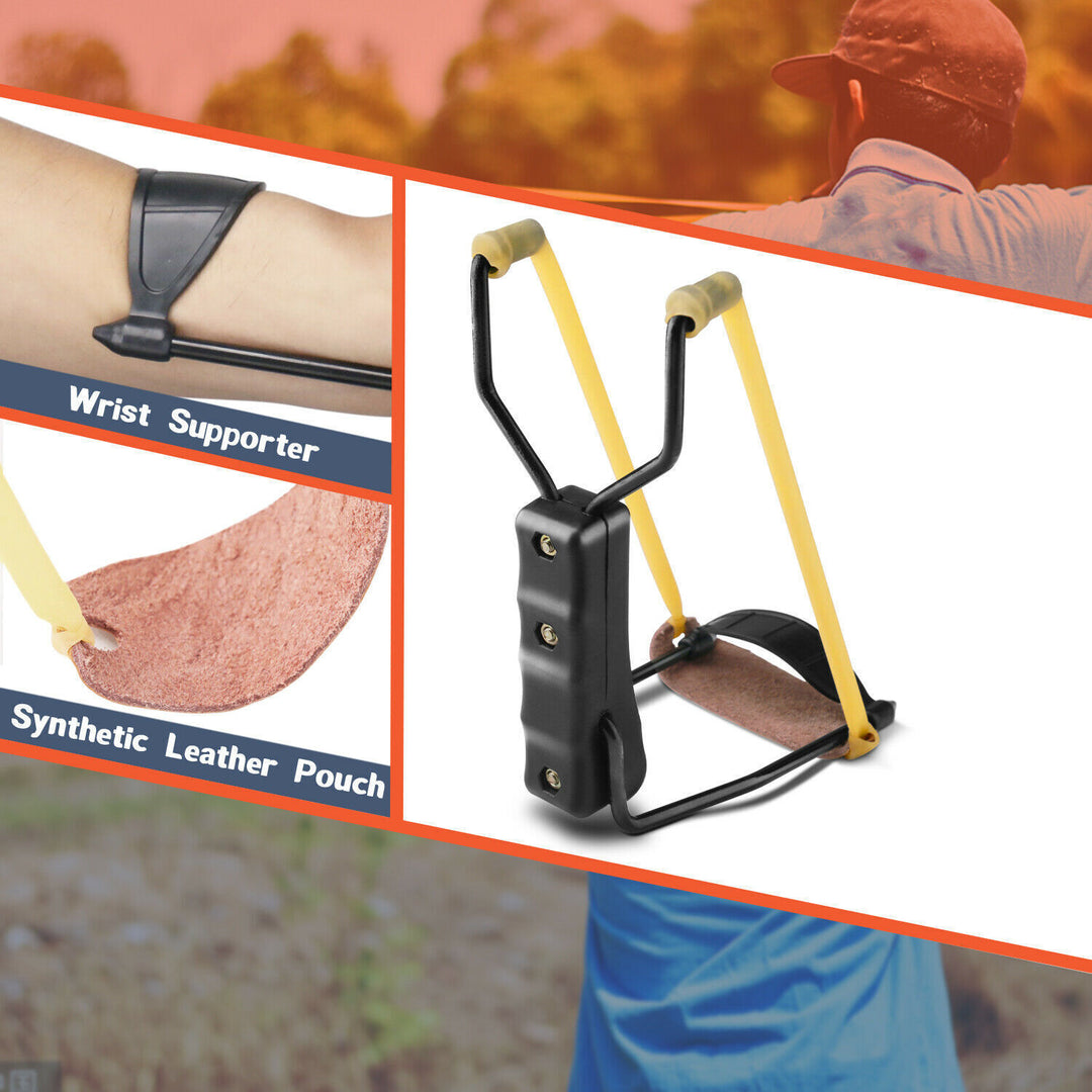 Compact Folding Slingshot  Catapult For Hunting Outdoor