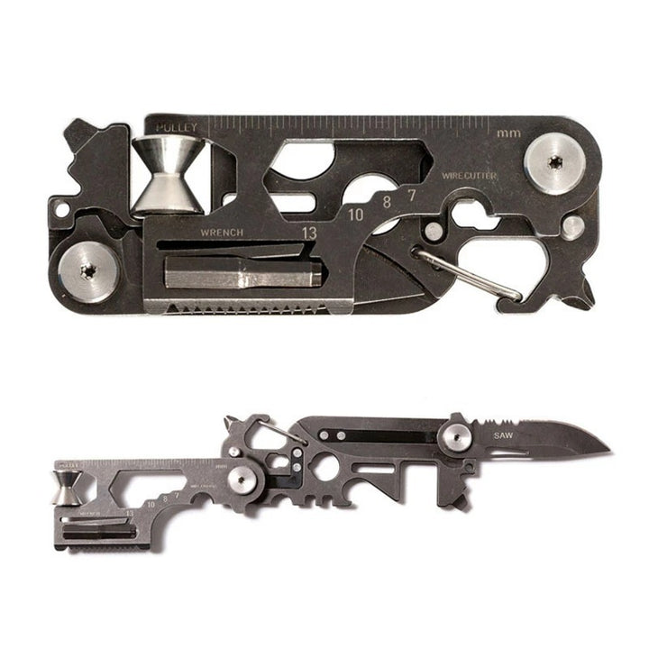 Compact EDC Pocket Tool – Black Metal Utility Gadget for Everyday Use