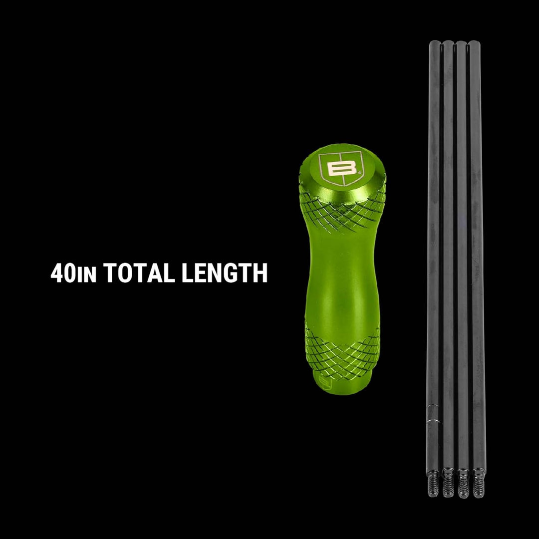 Breakthrough Clean Technologies 4-Piece Cleaning Rod 40” – Aluminum Handle Gun Cleaning Rod with 8-32 Thread