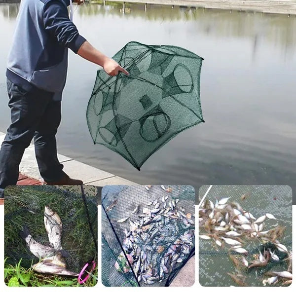 Fishing Trap Net Portable Folding Fish Bait Trap Shrimp No Crab Bait Net