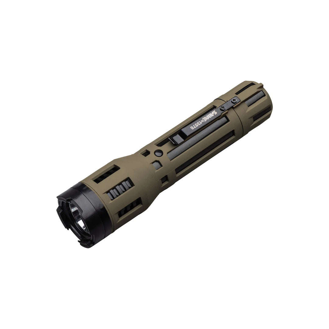 SABRE 2-in-1 Stun Gun with LED Flashlight – 1.820 µC Power, 120 Lumen Light, Rechargeable Self Defense Device