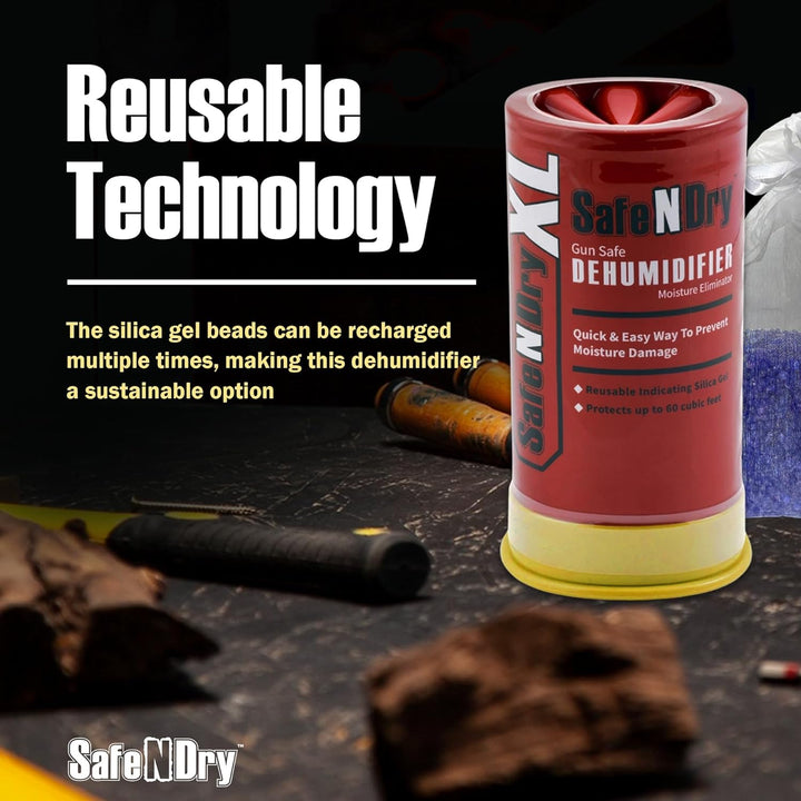 XL Gun Safe Dehumidifier 450g – Reusable Silica Gel Moisture Absorber for Safes &amp; Storage (60 Cu Ft)