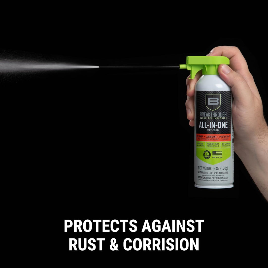 Breakthrough Clean Technologies Aerosol CLP 6oz – All-In-One Gun Cleaner, Lubricant &amp; Protectant Spray
