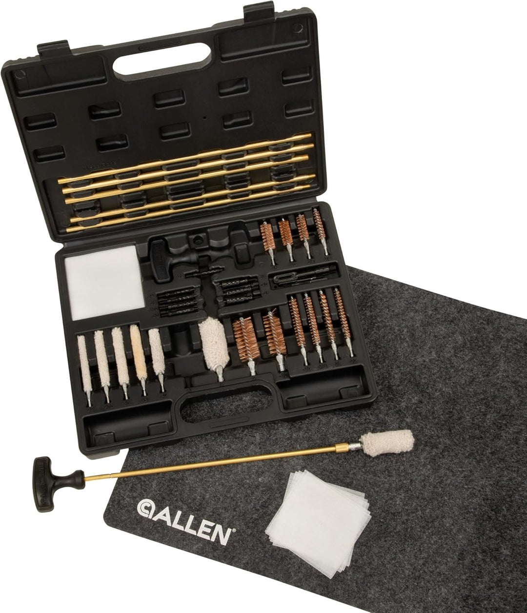 Krome Universal Gun Cleaning Kit 35-Piece – Multi-Caliber Rifle, Pistol &amp; Shotgun Cleaning Set with Case