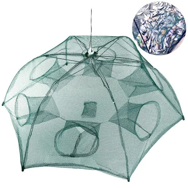 Fishing Trap Net Portable Folding Fish Bait Trap Shrimp No Crab Bait Net
