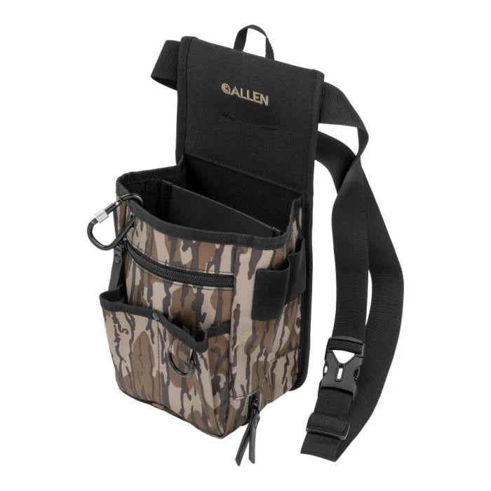 Triumph Double Compartment Range Shell Bag Black/MO Bottomland Camo – Holds 2 Boxes 12 Gauge with Dump-Out Hull Pocket