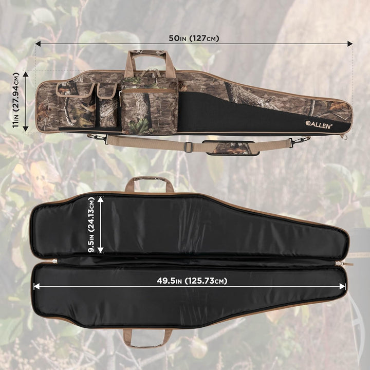 Allen Company Tejon 50” Oversized Rifle Case Mossy Oak Break-Up Country – Padded Soft Gun Case with Storage