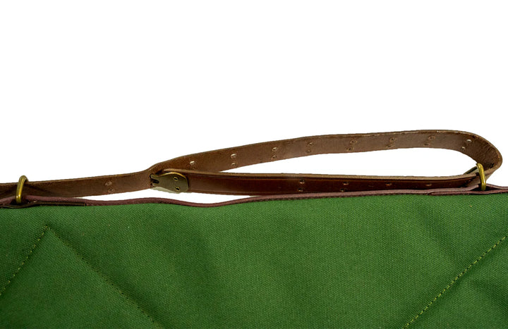 Bob Allen Canvas Shotgun Case – Water-Resistant Canvas Duck Gun Case with Leather Sling, Flannel Lined Padded Shotgun Storage