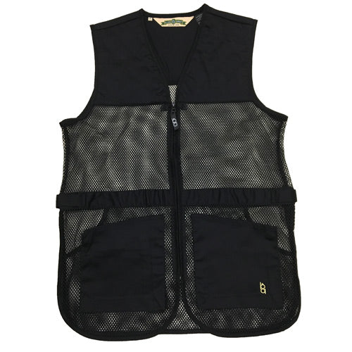 Bob Allen Full Mesh Dual Pad Shooting Vest – Breathable Ambidextrous Shooting Vest with Shell Pockets &amp; Hull Pouch
