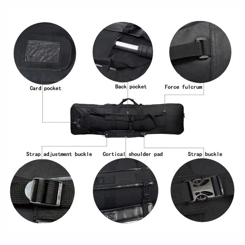 95cm 85cm 120cm Tactical Heavy Airsoft Carbine Gun Carry Bag Rifle Case Shoulder Hunting Backpack Bags for Hunting Accessories