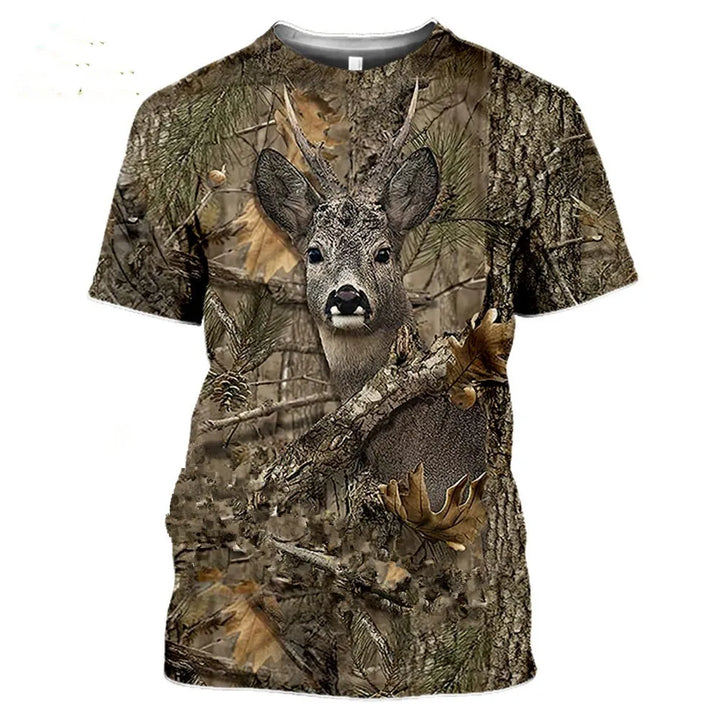 Camouflage hunting animals 3D T-shirt