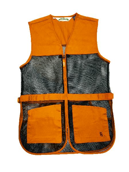 Bob Allen Full Mesh Dual Pad Shooting Vest – Breathable Ambidextrous Shooting Vest with Shell Pockets &amp; Hull Pouch