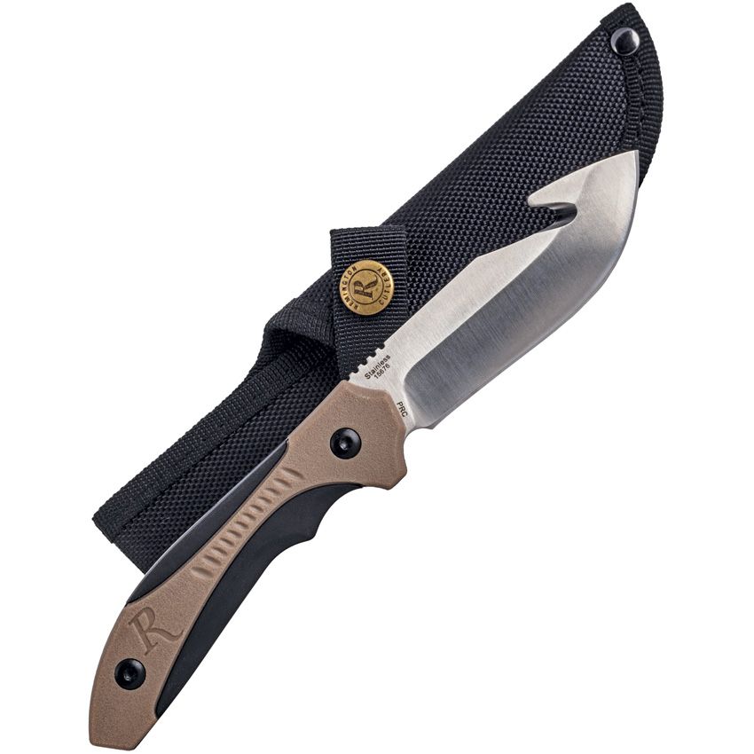 Sportsman Guthook Fixed Blade Knife – 3.5" Stainless Steel Blade, Full Tang Hunting Knife with Cordura Sheath