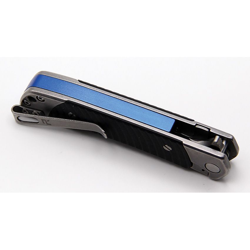 Duo Linerlock Tanto Folding Knife – Dual Tanto &amp; Guthook Blades, 9Cr18MoV Steel, G10 Handle (Black)