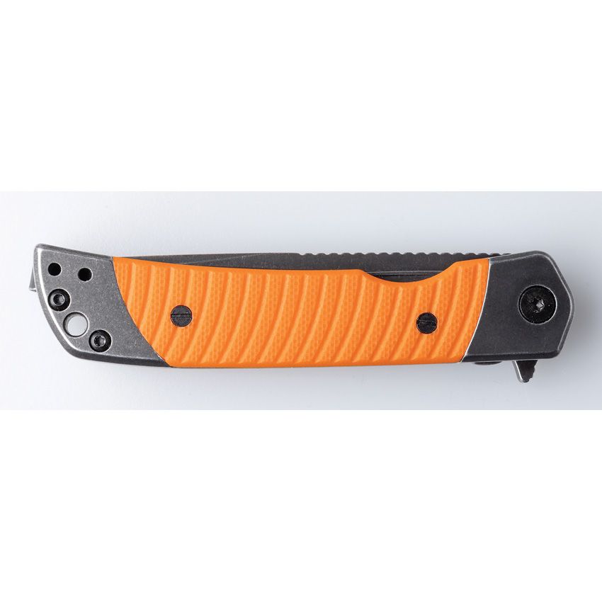 Duo Linerlock Tanto Folding Knife Orange – Dual Tanto &amp; Guthook Blades, 9Cr18MoV Steel, G10 Handle
