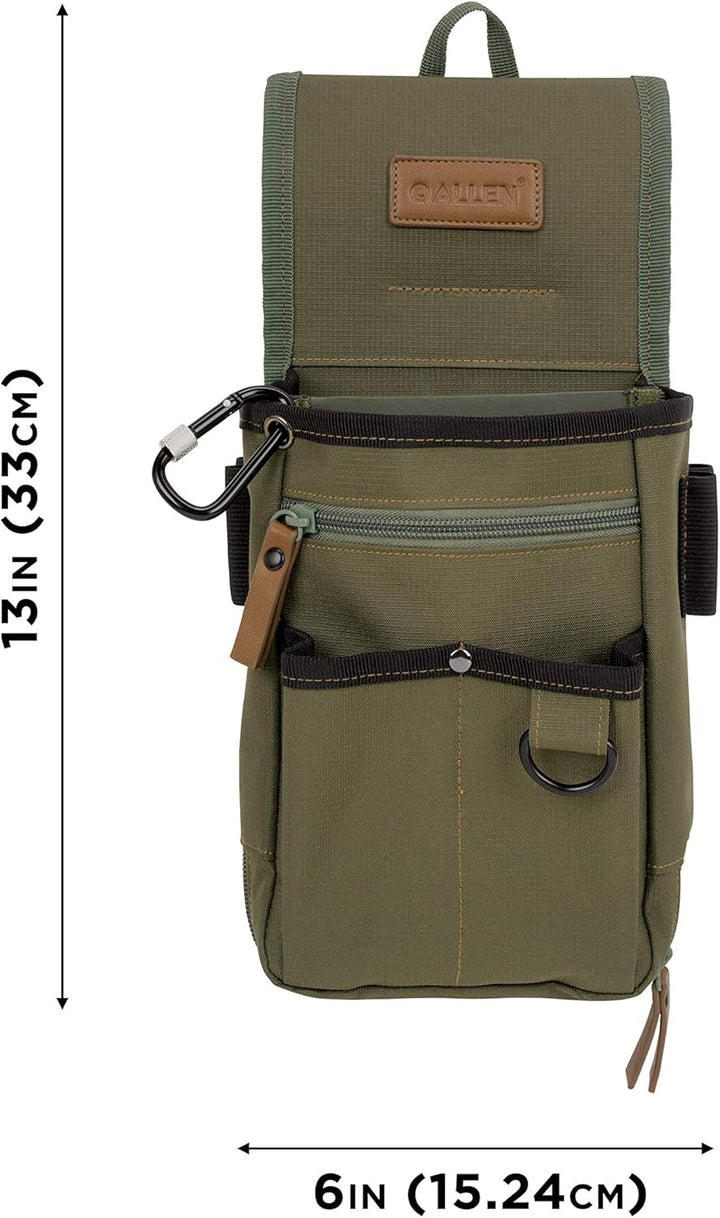 Allen Company Triumph Rip-Stop Shotgun Shell Bag Olive Green – Holds 2 Boxes 12 Gauge with Hull Dump Pocket
