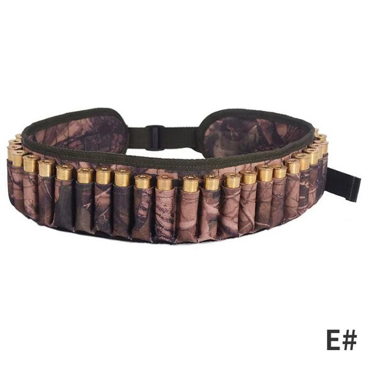 Tactical 12 Gauge Bandolier Belt – Holds 30 Shotgun Shells