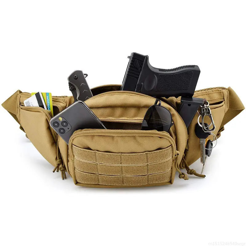 Outdoor Tactical Gun Holster – Concealed Carry Waist Bag for Pistols
