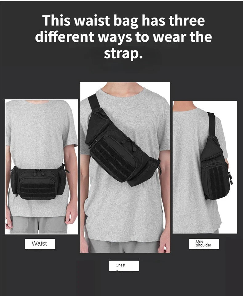 Outdoor Tactical Gun Holster – Concealed Carry Waist Bag for Pistols