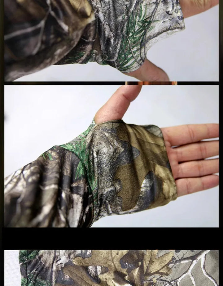 Men’s Lightweight Hunting & Fishing Jacket – Dead Leaves Camo | Quick-Dry, Sun Protection, Ice Silk Fabric