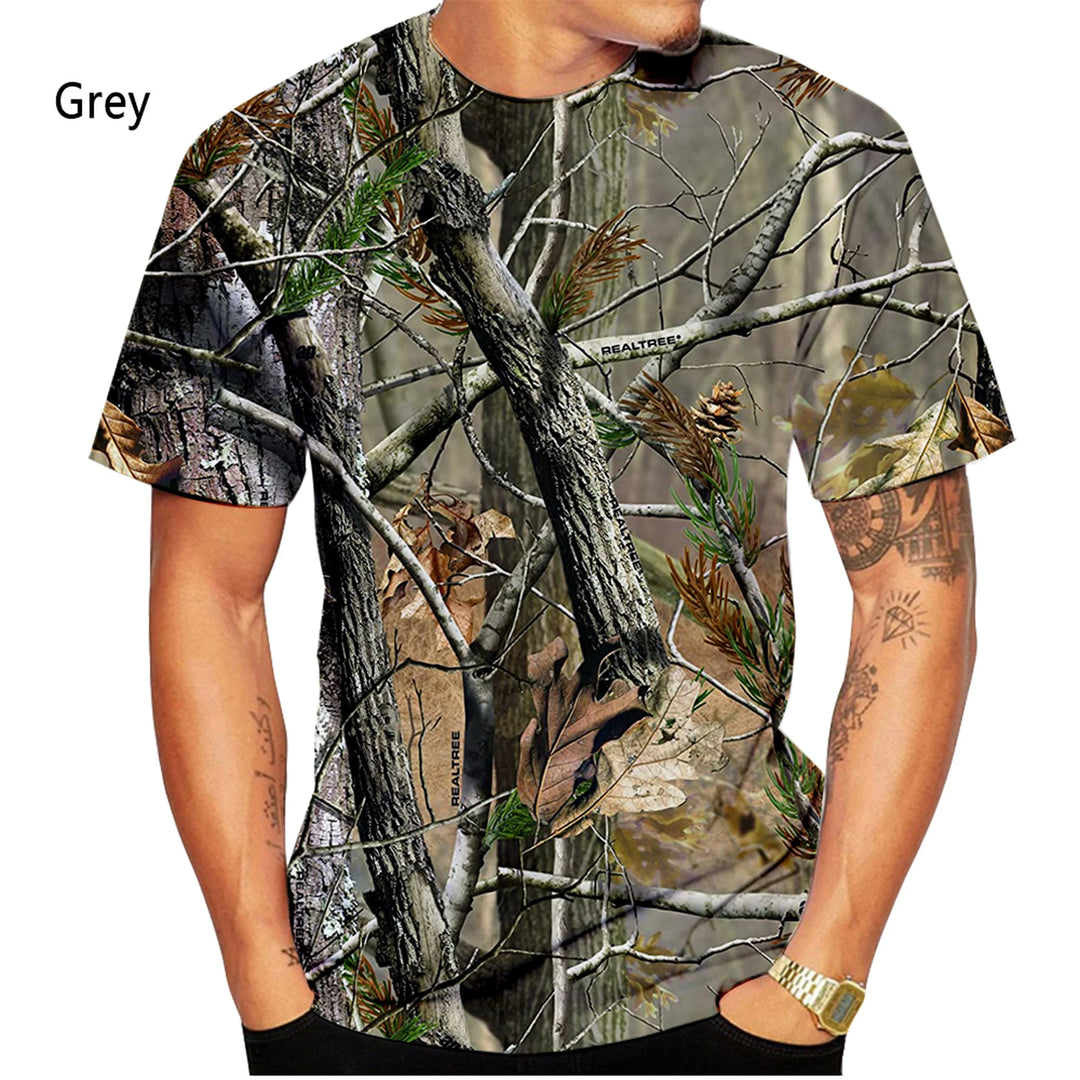 Camouflage Print Unisex Casual Short Sleeve T-Shirt