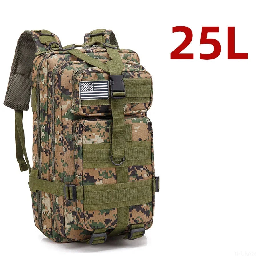 25L/50L 1000D Nylon Waterproof Trekking/Fishing/Hunting Bag Backpack