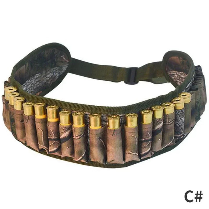 Tactical 12 Gauge Bandolier Belt – Holds 30 Shotgun Shells