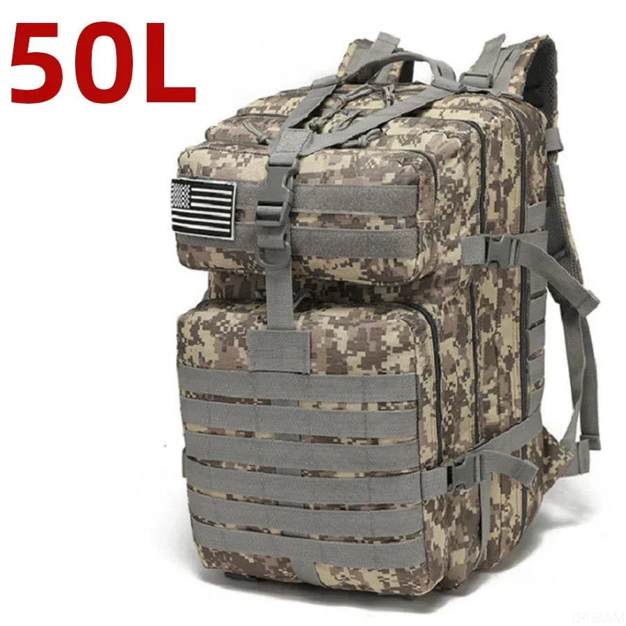 25L/50L 1000D Nylon Waterproof Trekking/Fishing/Hunting Bag Backpack