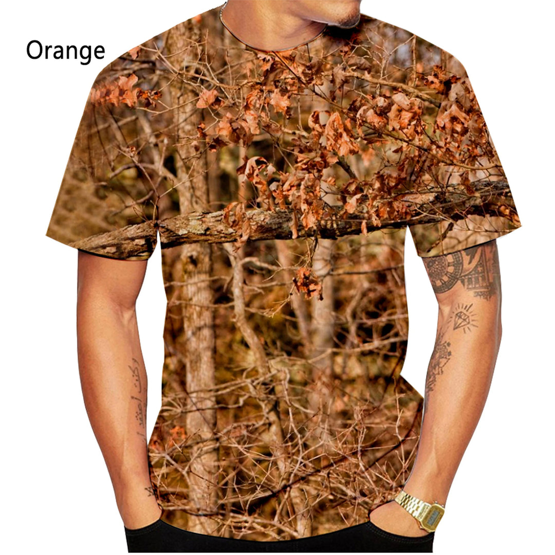 Camouflage Print Unisex Casual Short Sleeve T-Shirt