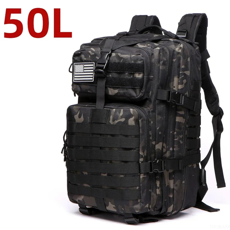 25L/50L 1000D Nylon Waterproof Trekking/Fishing/Hunting Bag Backpack