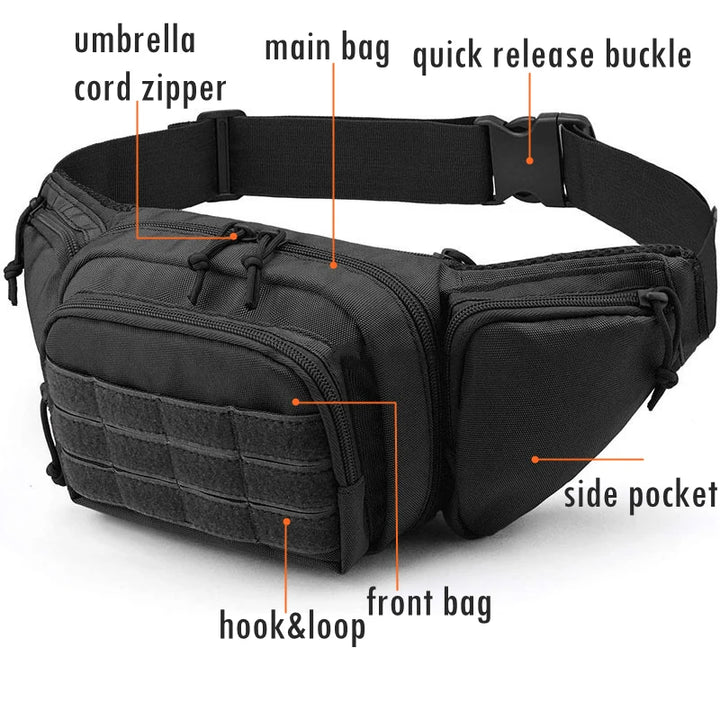 Outdoor Tactical Gun Holster – Concealed Carry Waist Bag for Pistols