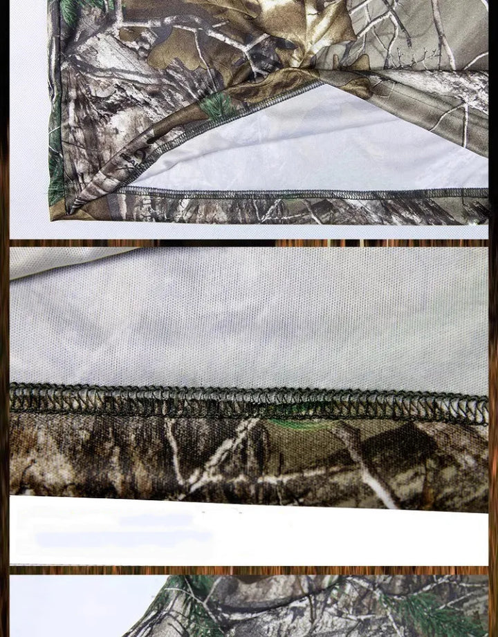 Men’s Lightweight Hunting & Fishing Jacket – Dead Leaves Camo | Quick-Dry, Sun Protection, Ice Silk Fabric