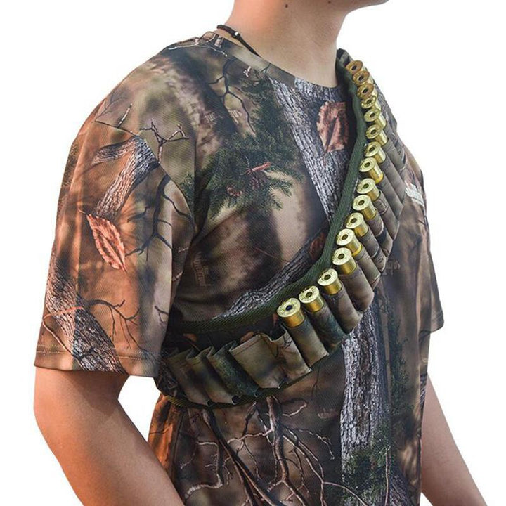 Tactical 12 Gauge Bandolier Belt – Holds 30 Shotgun Shells
