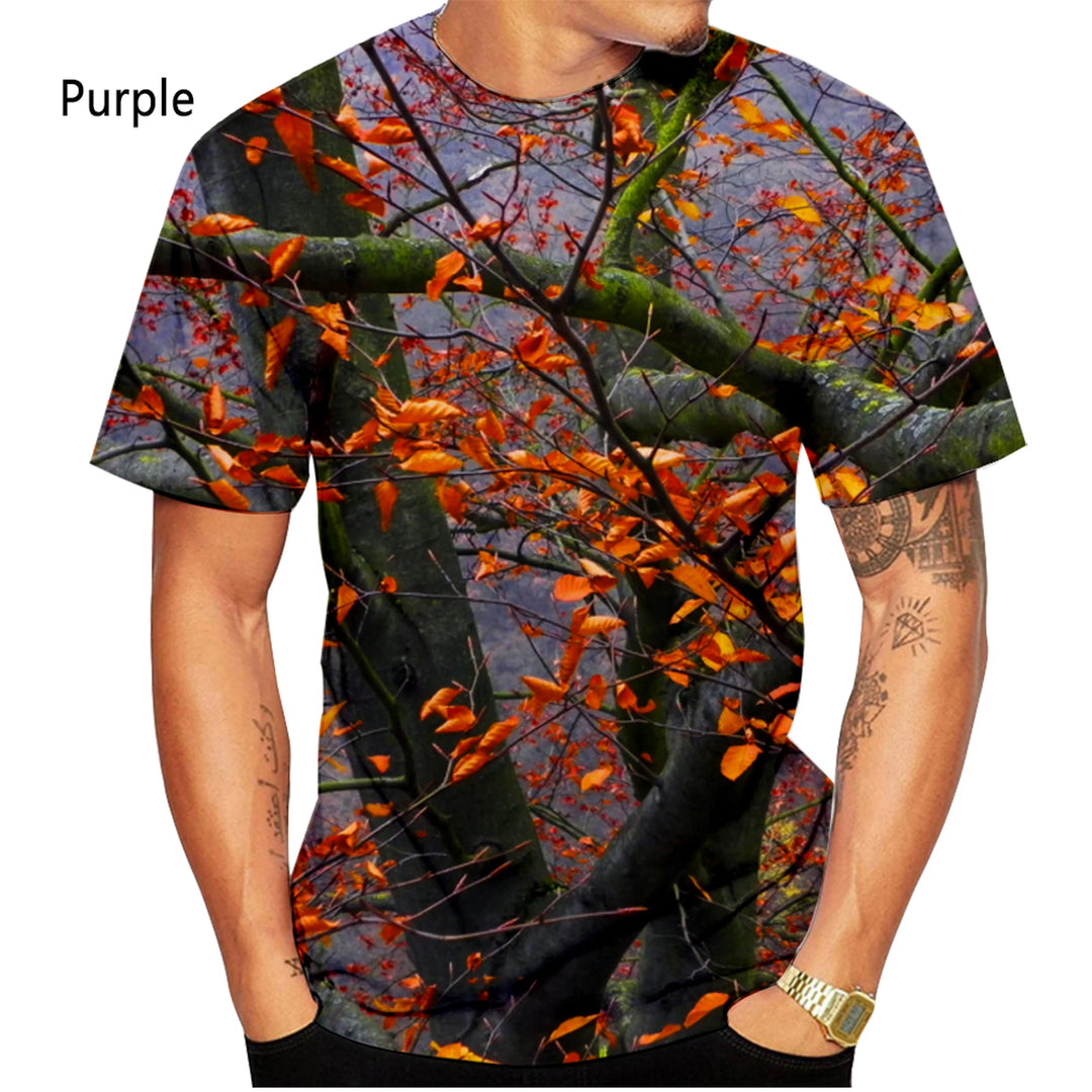 Camouflage Print Unisex Casual Short Sleeve T-Shirt