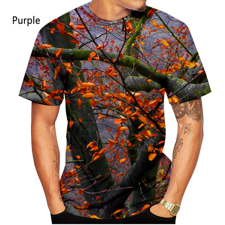 Camouflage Print Unisex Casual Short Sleeve T-Shirt