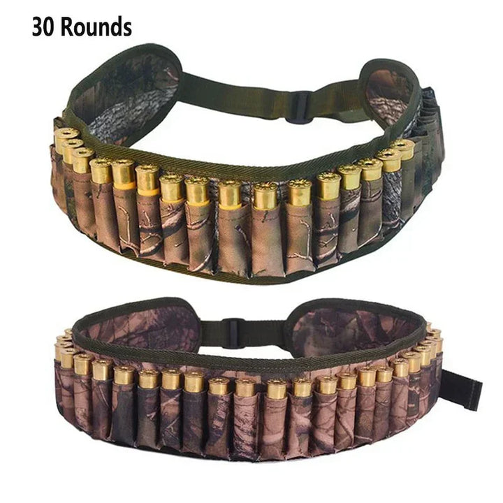 Tactical 12 Gauge Bandolier Belt – Holds 30 Shotgun Shells