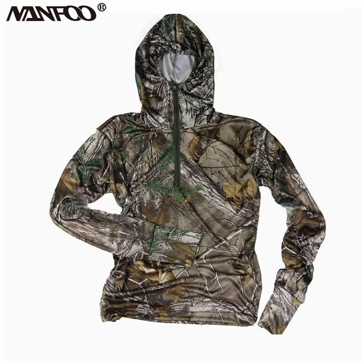 Men’s Lightweight Hunting & Fishing Jacket – Dead Leaves Camo | Quick-Dry, Sun Protection, Ice Silk Fabric
