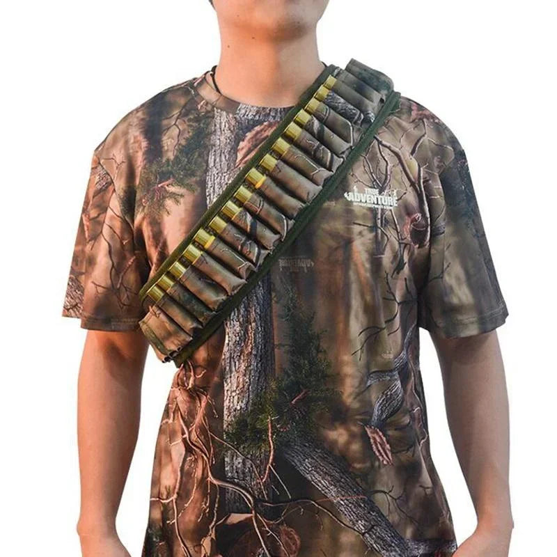 Tactical 12 Gauge Bandolier Belt – Holds 30 Shotgun Shells