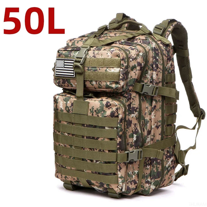 25L/50L 1000D Nylon Waterproof Trekking/Fishing/Hunting Bag Backpack
