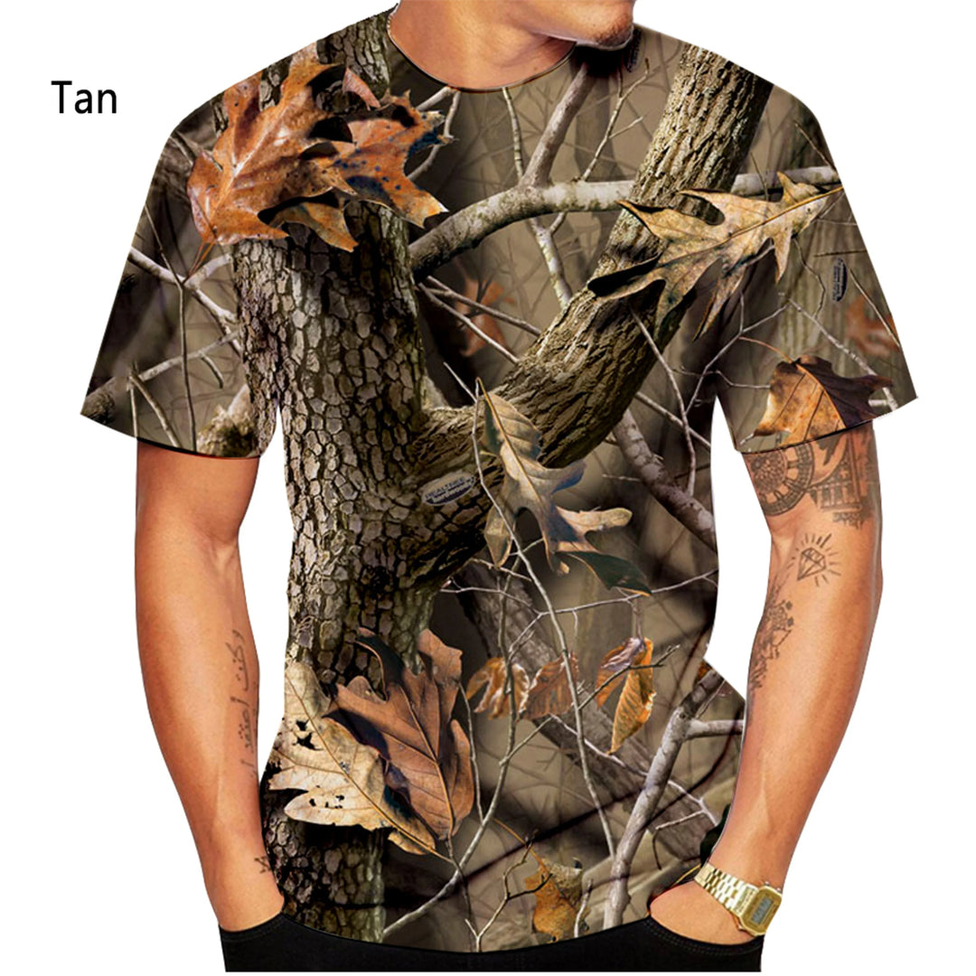 Camouflage Print Unisex Casual Short Sleeve T-Shirt