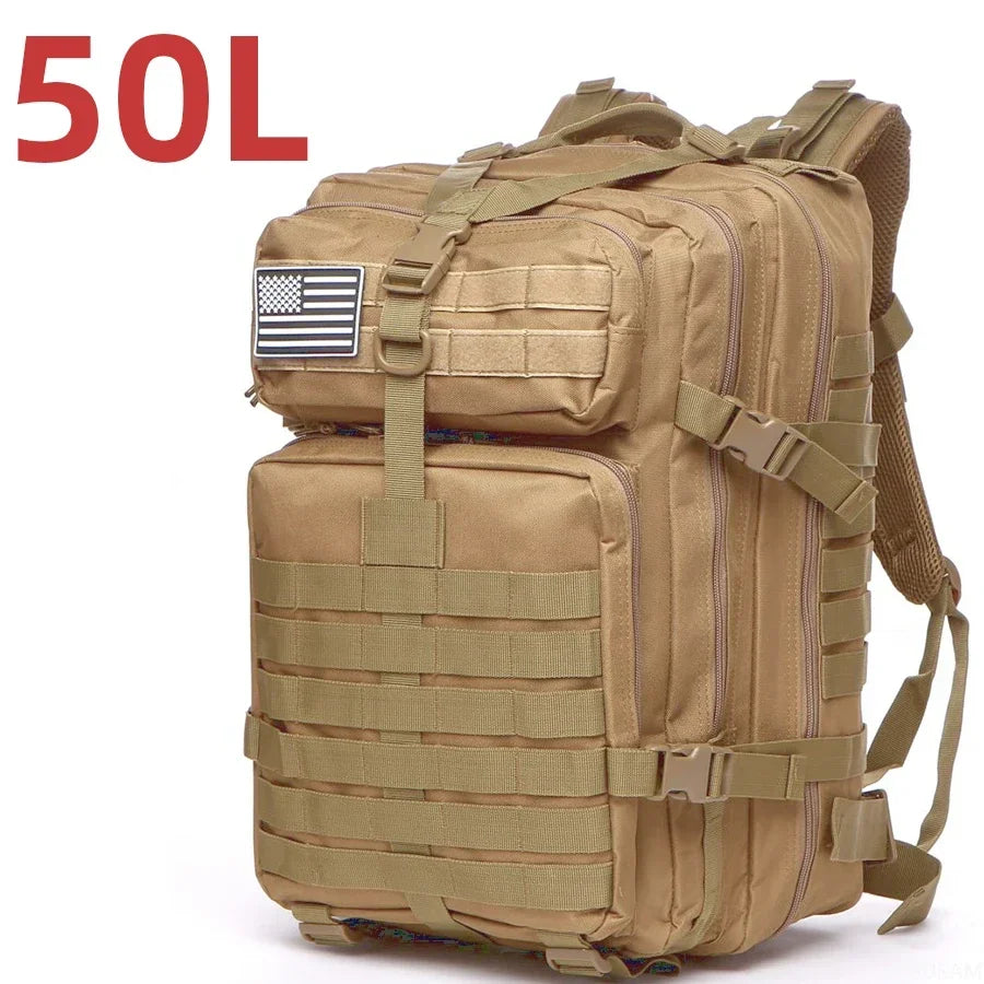 25L/50L 1000D Nylon Waterproof Trekking/Fishing/Hunting Bag Backpack